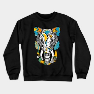 Portrait of Elephant Crewneck Sweatshirt